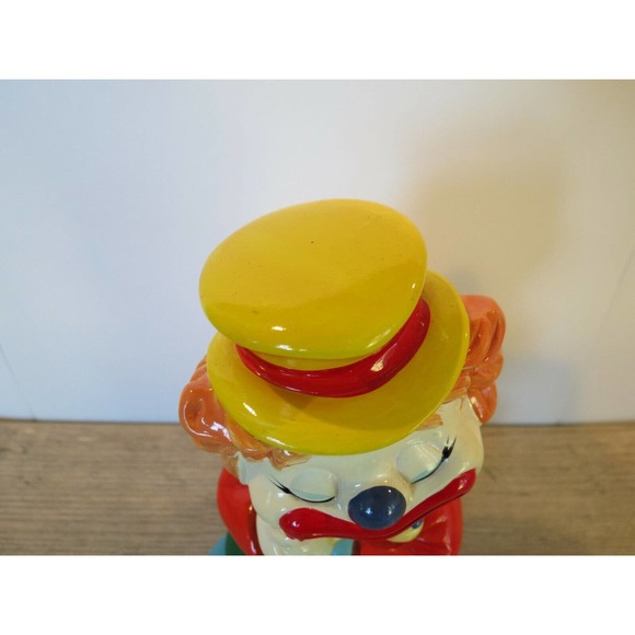 Vintage 1985 Del Monte Big Top Bonanza Clown Coin Bank Plastic Promo Advertising - Picture 4 of 11